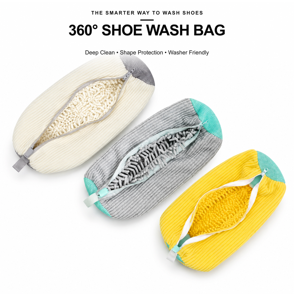 360° Shoe Washing Bag for Washing Machine – Reusable Sneaker Protector
