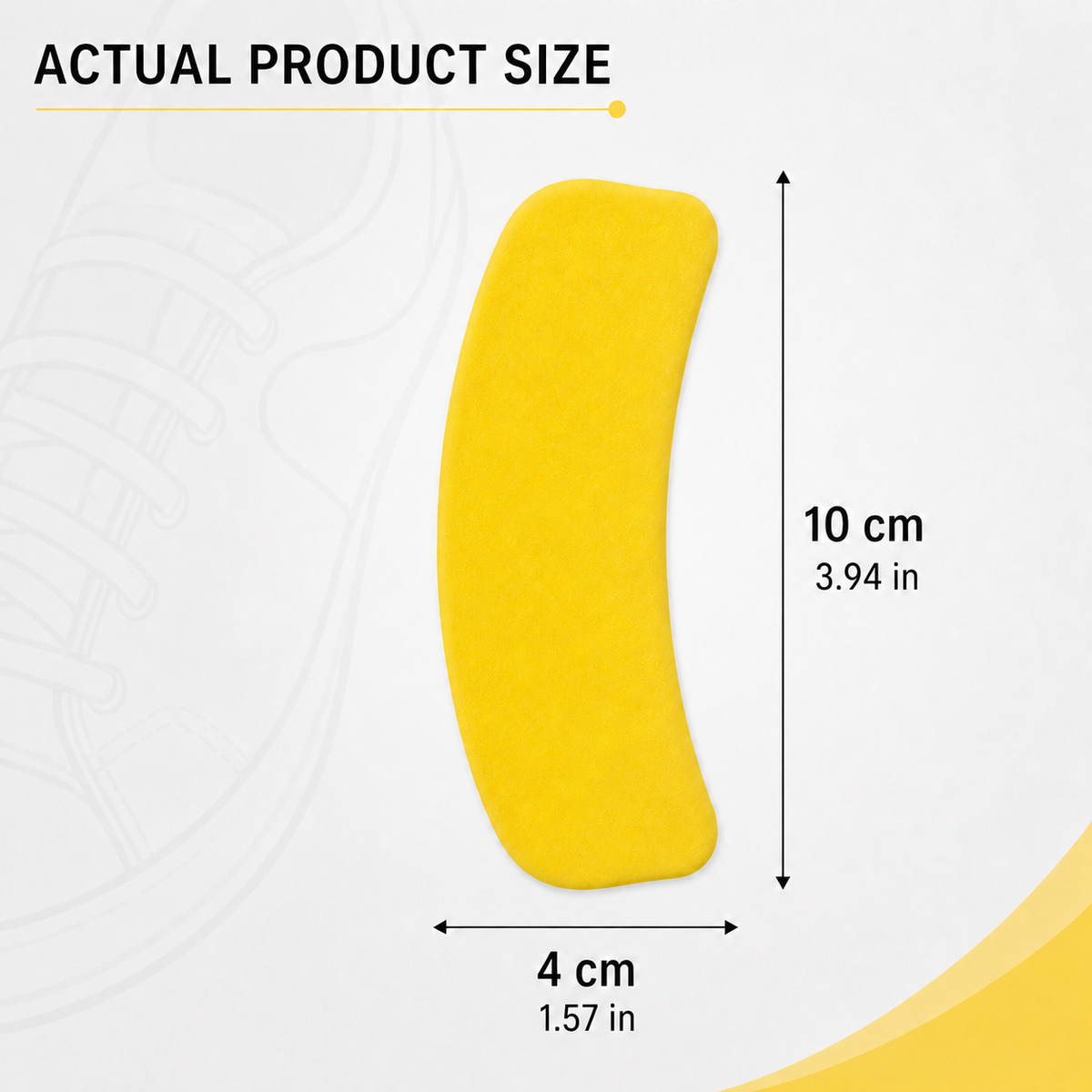 Lemon Shoe Freshener Pads – 12 Pieces, Peel & Stick Odor Control Inserts