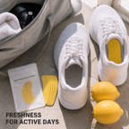 Lemon Shoe Freshener Pads – 12 Pieces, Peel & Stick Odor Control Inserts