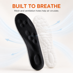 Cloud-Comfort Latex Insoles – Breathable Arch Support