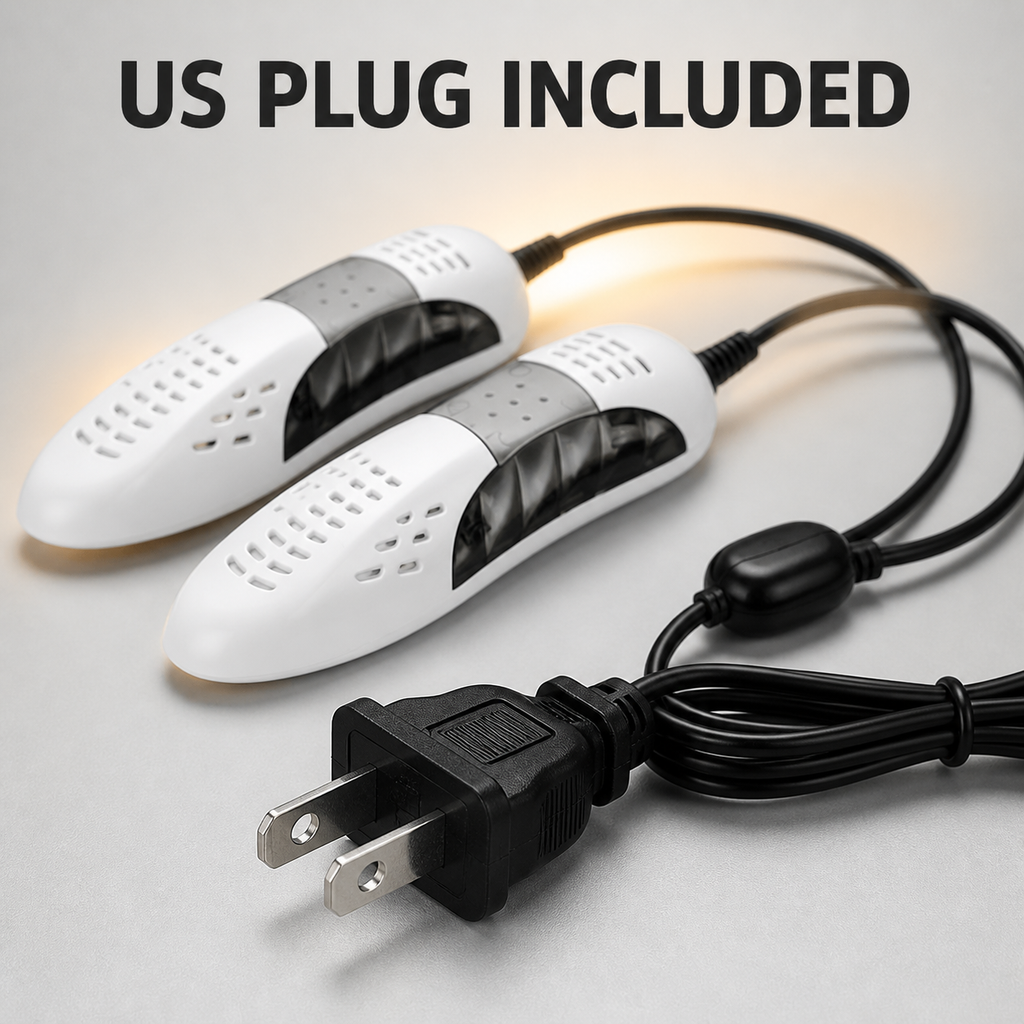 Portable Electric Shoe Dryer – Dual 10W Shoe Warmer with E US Plug