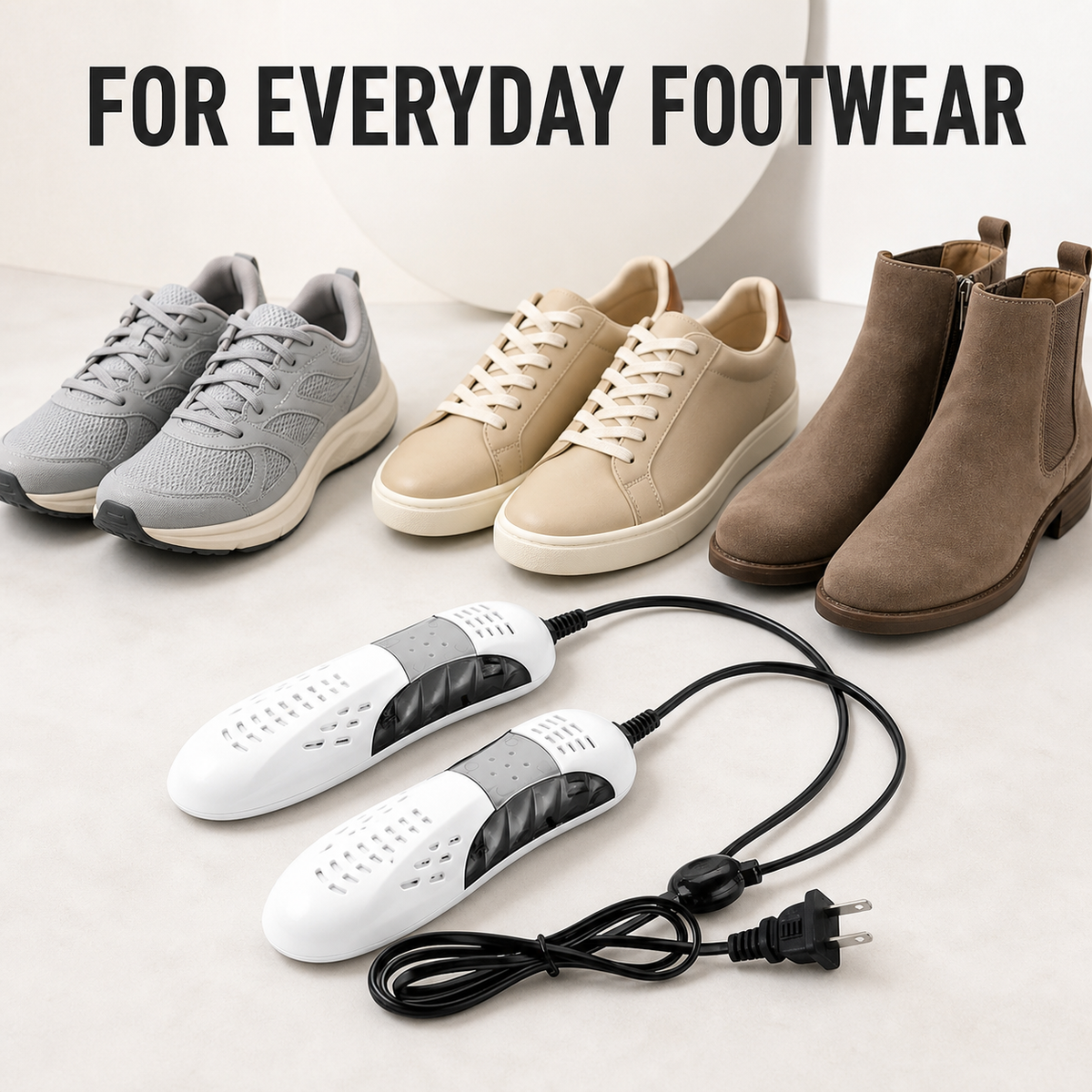 Portable Electric Shoe Dryer – Dual 10W Shoe Warmer with E US Plug