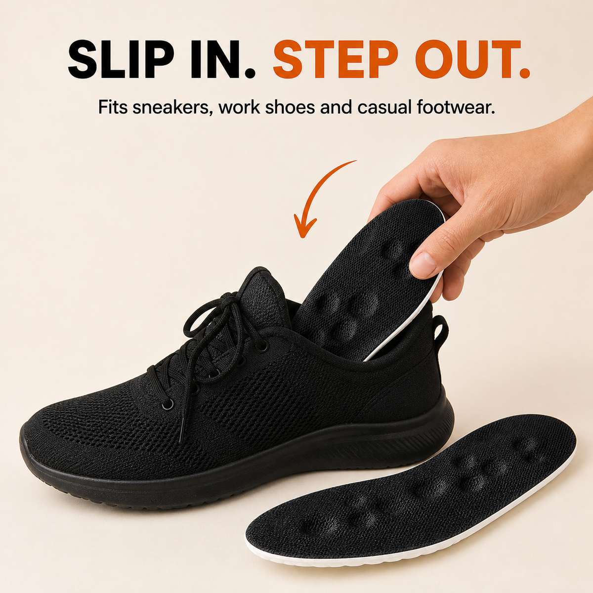 Cloud-Comfort Latex Insoles – Breathable Arch Support