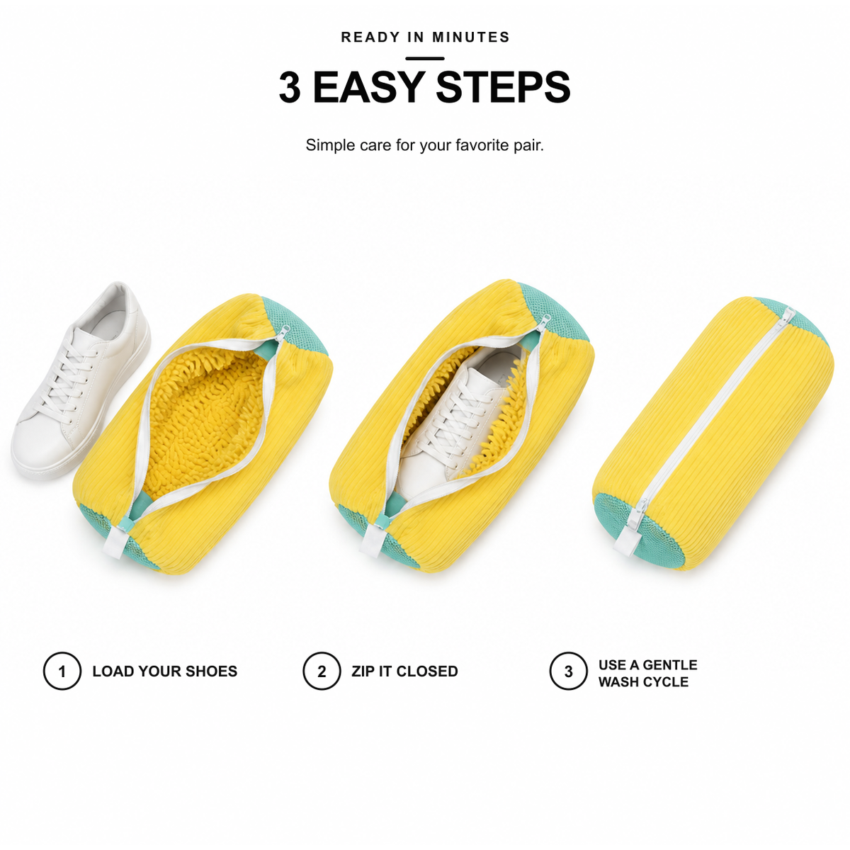 360° Shoe Washing Bag for Washing Machine – Reusable Sneaker Protector