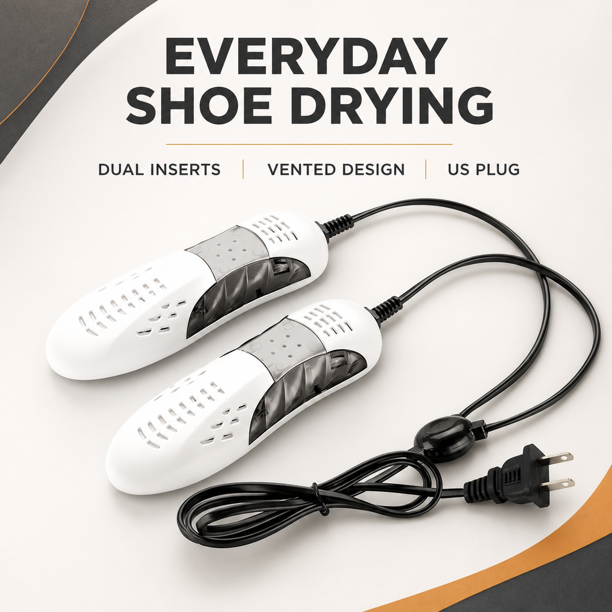 Portable Electric Shoe Dryer – Dual 10W Shoe Warmer with E US Plug